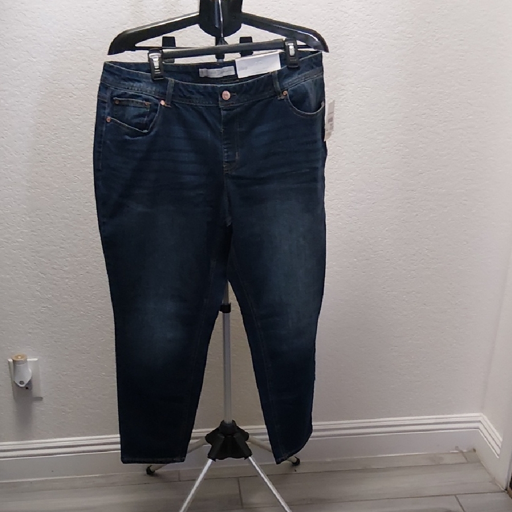 Classic Blue Straight Leg Women's Jeans